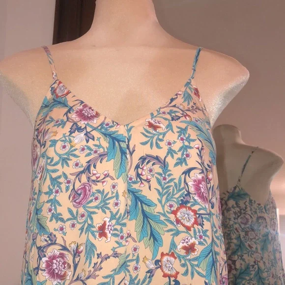 Oasis Print Strappy Midi Sundress SPELL Aesthetic